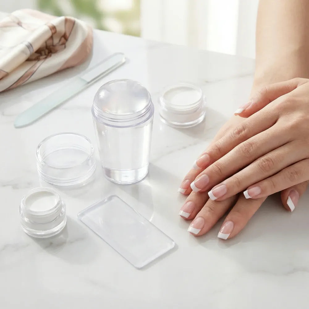 Silicone nail stamper