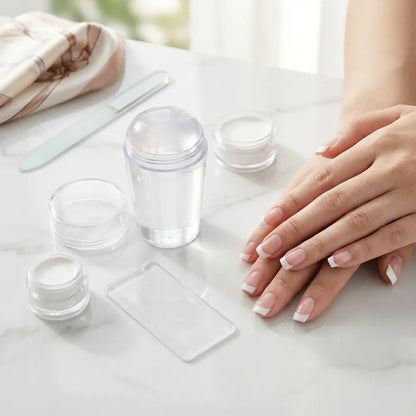 Silicone nail stamper