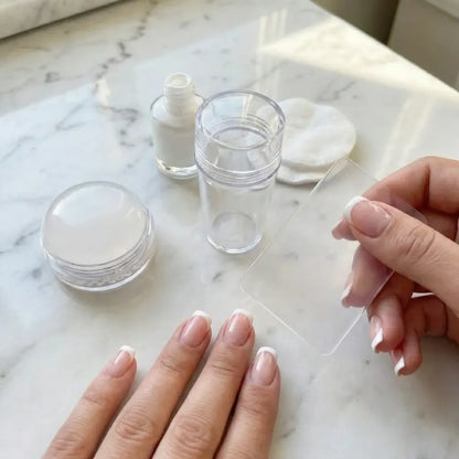 Silicone nail stamper