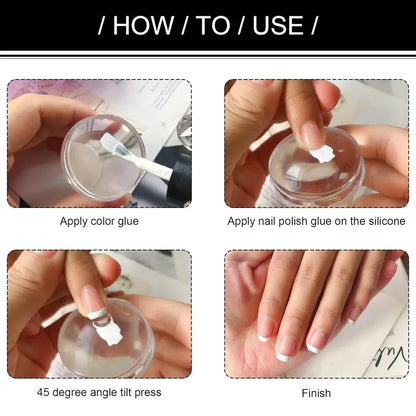 Silicone nail stamper