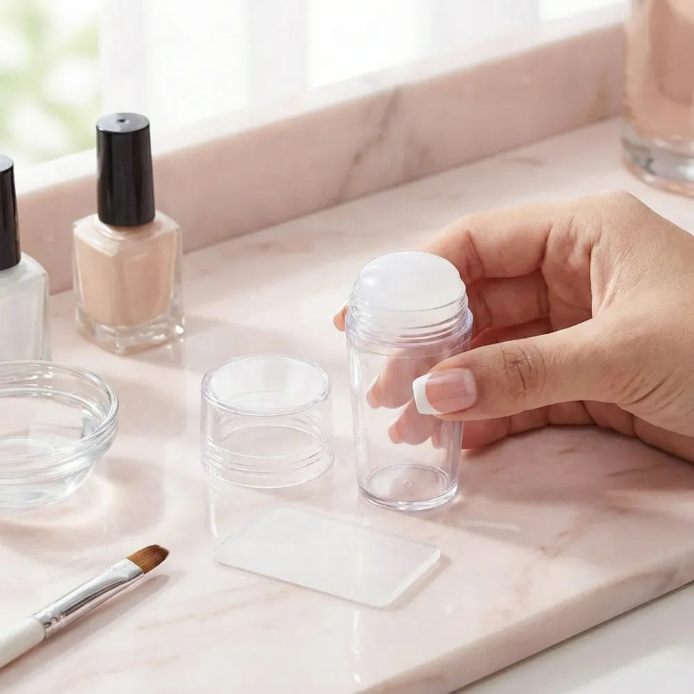 Silicone nail stamper
