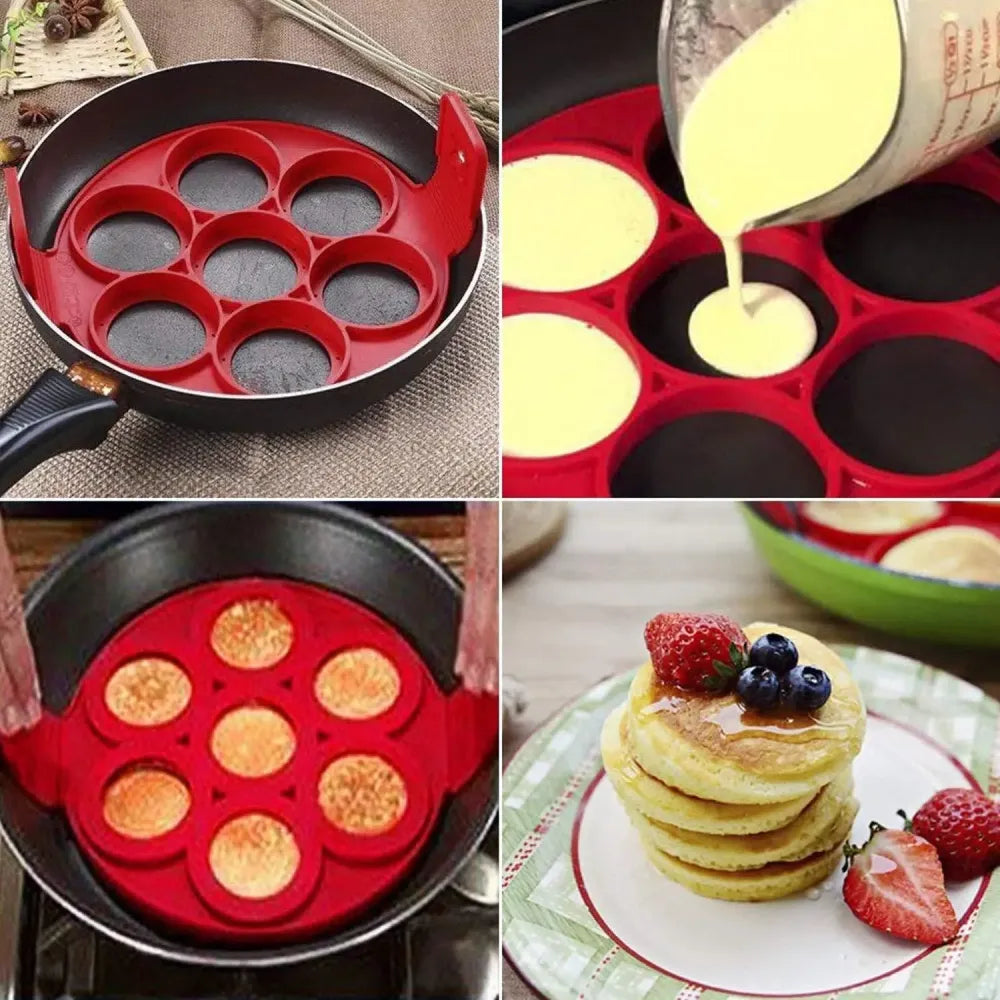 Silicone pancake maker mold – 7 holes