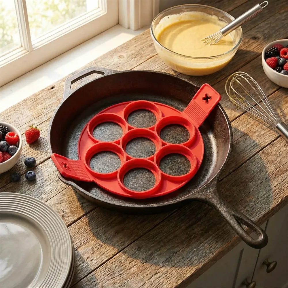 Silicone pancake maker mold – 7 holes