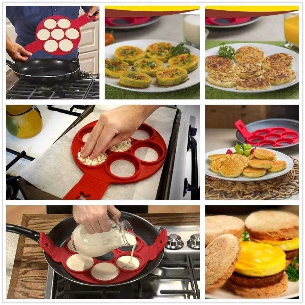 Silicone pancake maker mold – 7 holes