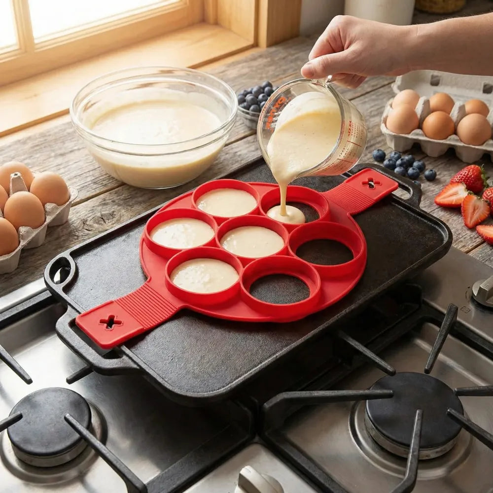 Silicone pancake maker mold – 7 holes