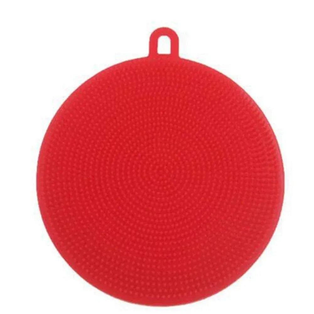 Silicone scrubber sponge - home & kitchen