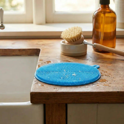 Silicone scrubber sponge - home & kitchen