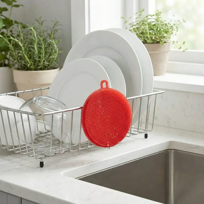 Silicone scrubber sponge - home & kitchen