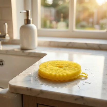 Silicone scrubber sponge - home & kitchen