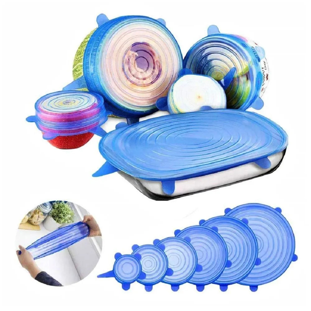 Silicone stretch lids set - home & kitchen