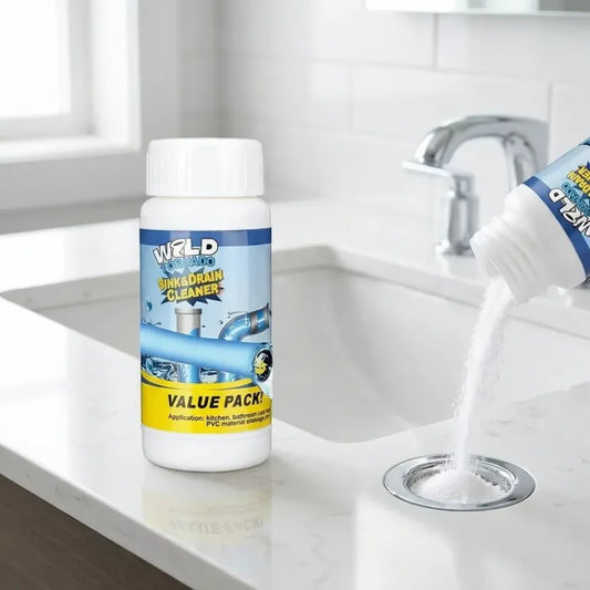 Sink and drain cleaner powder