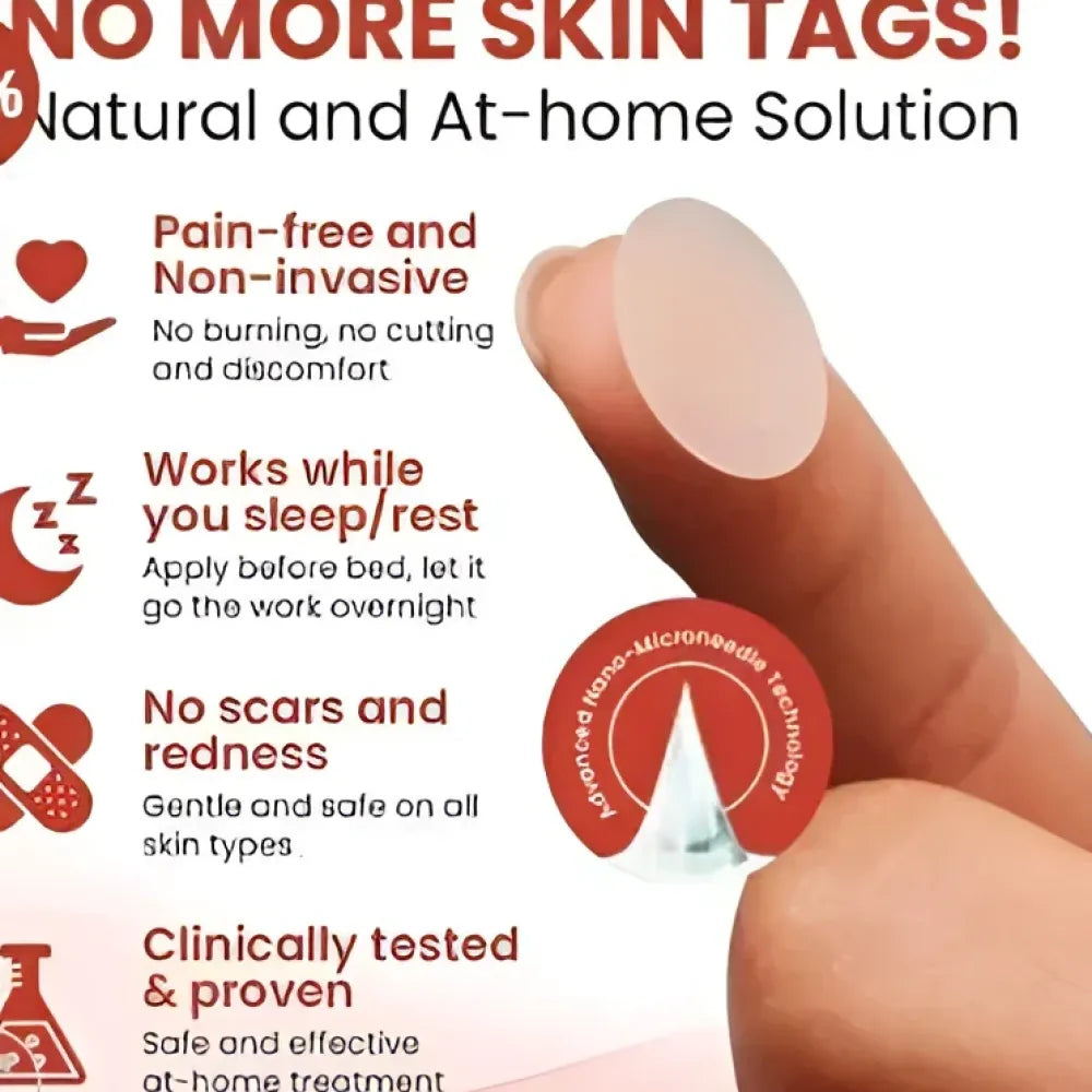 Skin tag remover patches