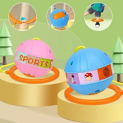 Skip ball ankle toy – bouncing fitness game