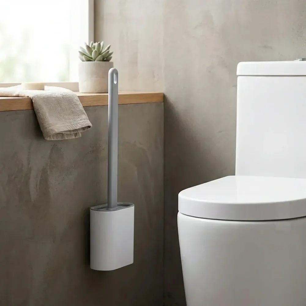 Sleek hygienic toilet brush - home improvement