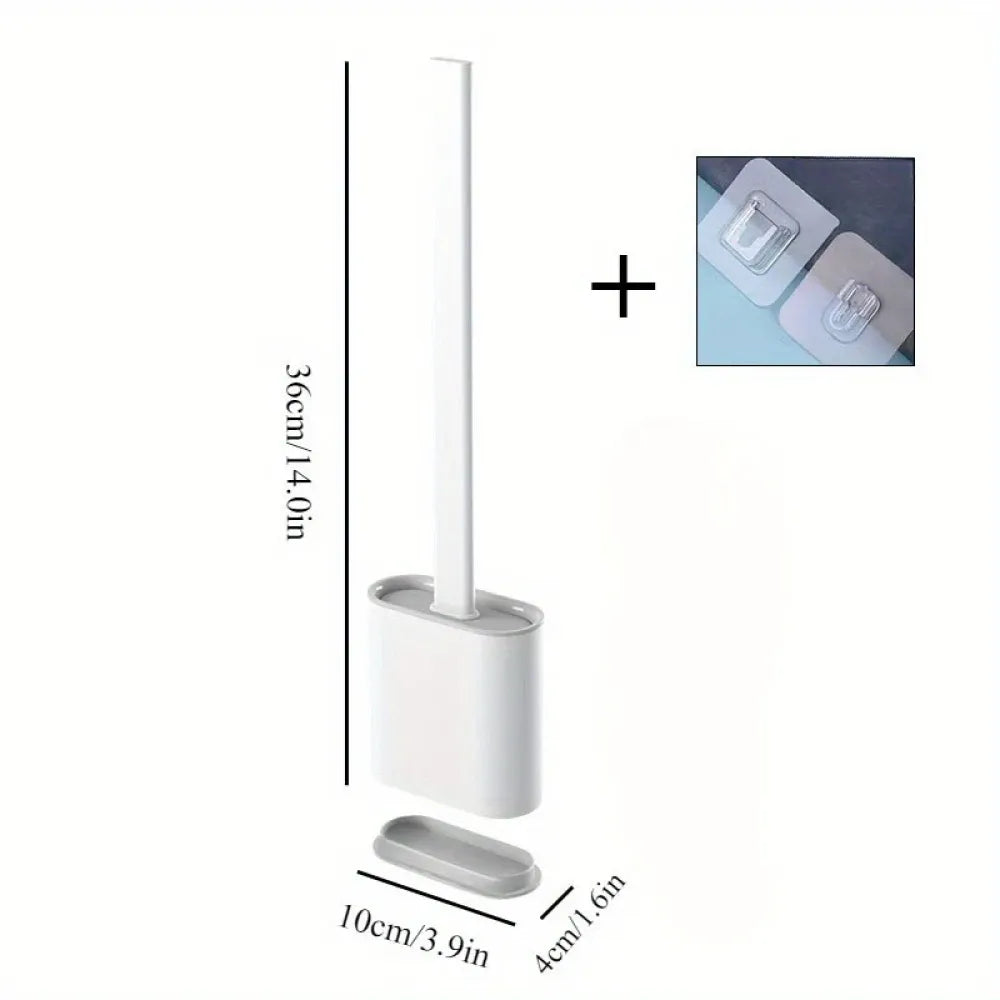 Sleek hygienic toilet brush - home improvement