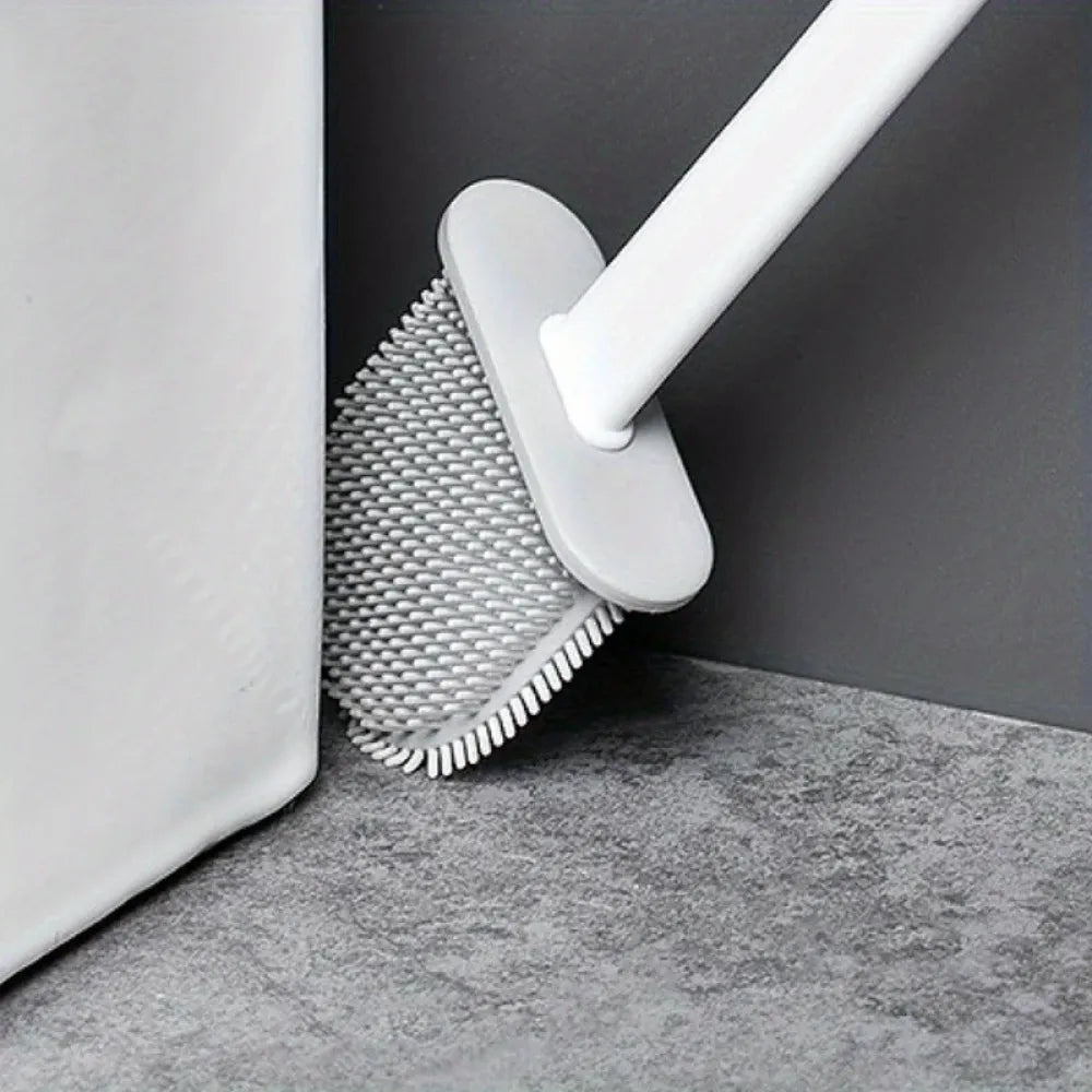 Sleek hygienic toilet brush - home improvement