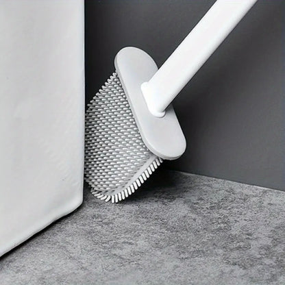 Sleek hygienic toilet brush - home improvement