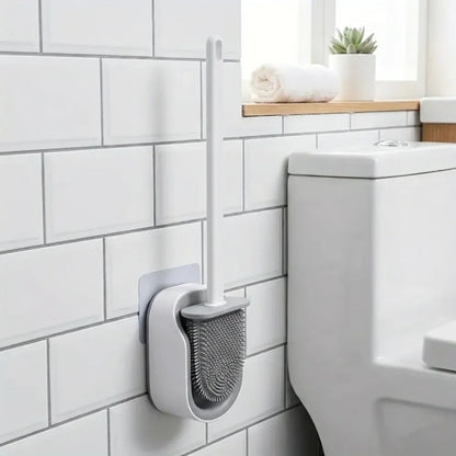 Sleek hygienic toilet brush - home improvement