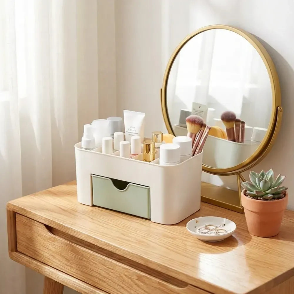 Sleek multi-use makeup organizer - accessories