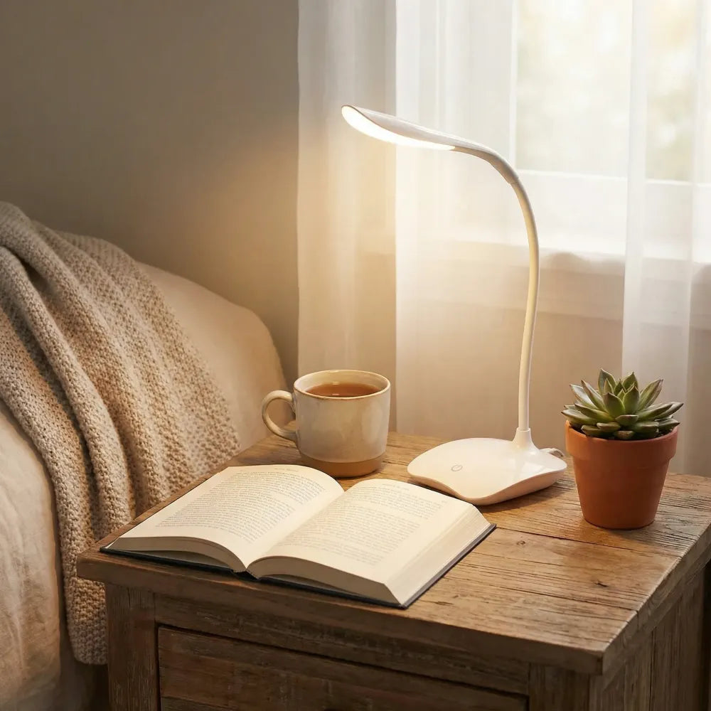 Sleek rechargeable table lamp