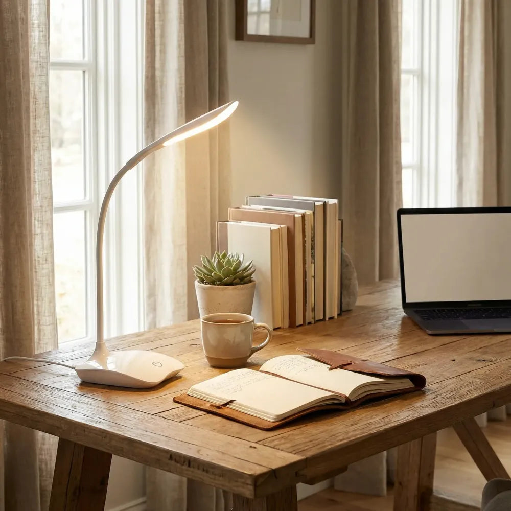 Sleek rechargeable table lamp
