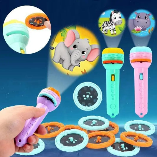 Animal-themed projector flashlight toys.