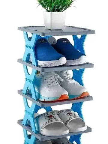 Smart Foldable 4-Layer Shoe Rack