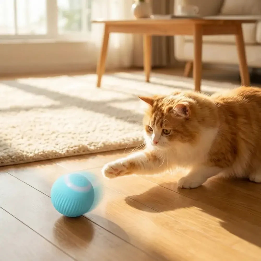 Smart led cat toy ball