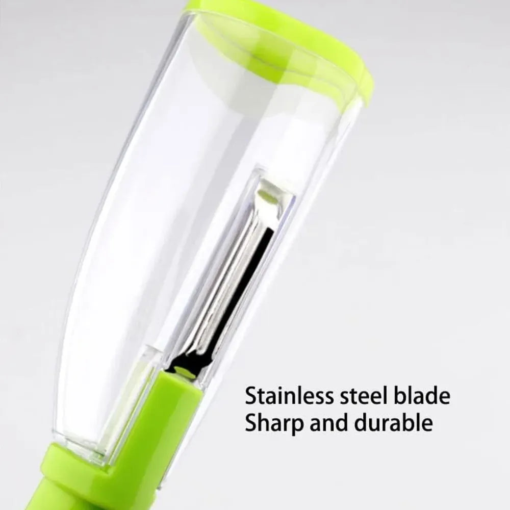 Smart peeler with container - home & kitchen