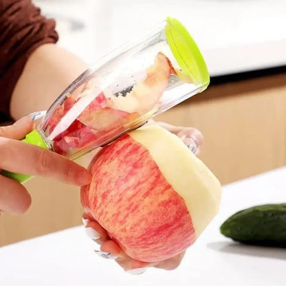 Smart peeler with container - home & kitchen