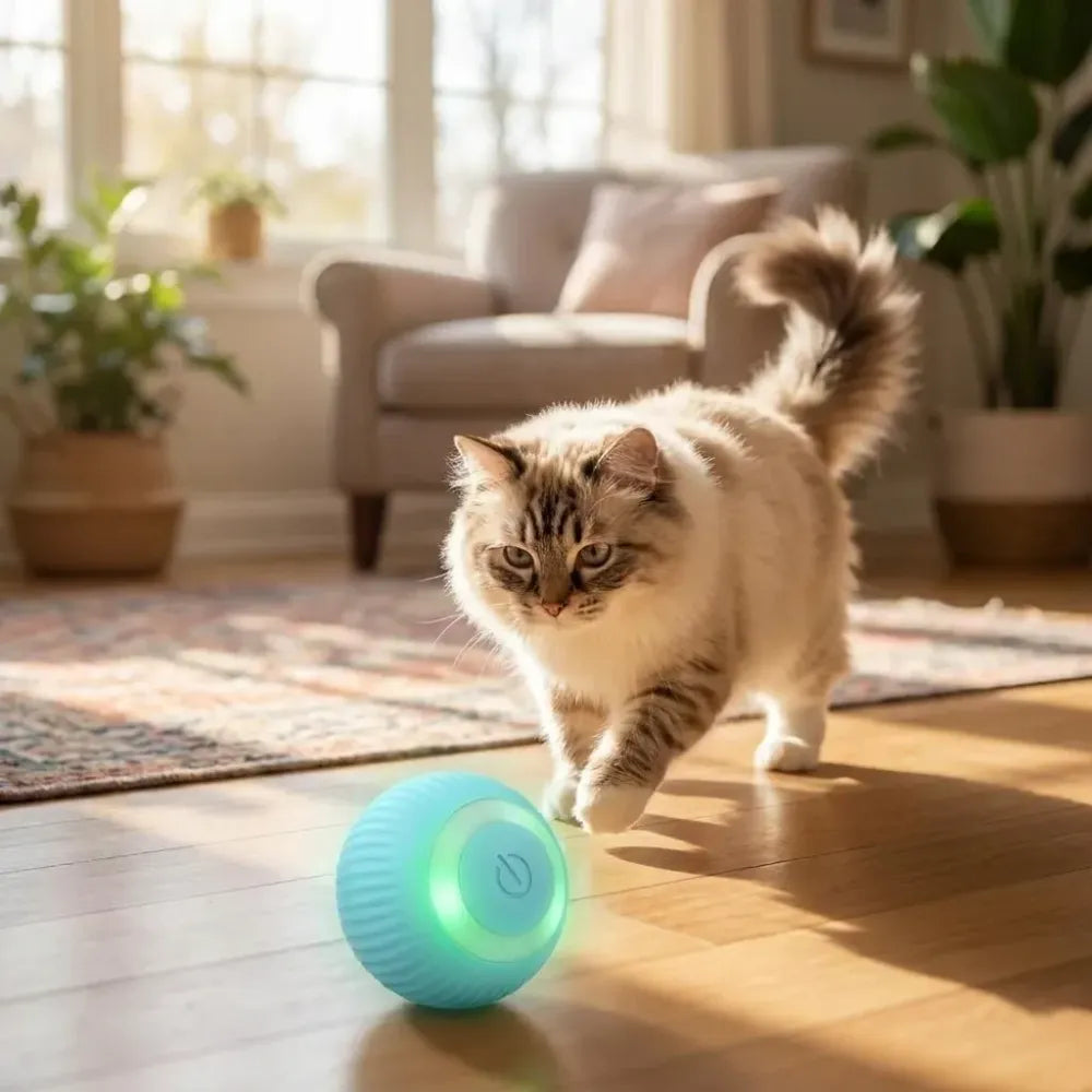Smart self-roller ball toy for pets