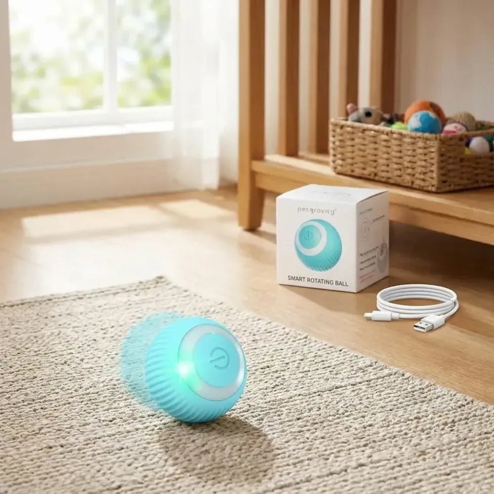 Smart self-roller ball toy for pets