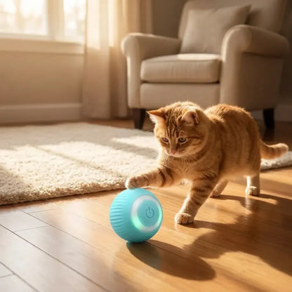 Smart self-roller ball toy for pets