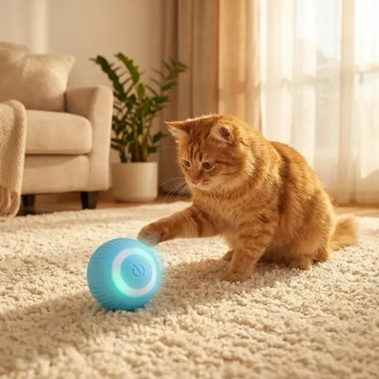 Smart self-roller ball toy for pets