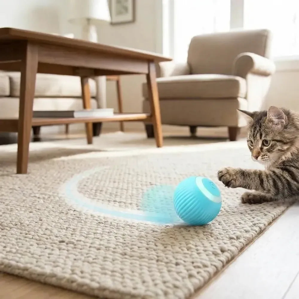 Smart self-roller ball toy for pets