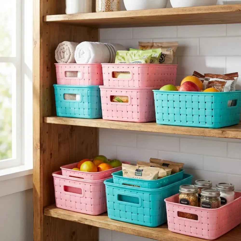 Smart shelf storage baskets - home & kitchen