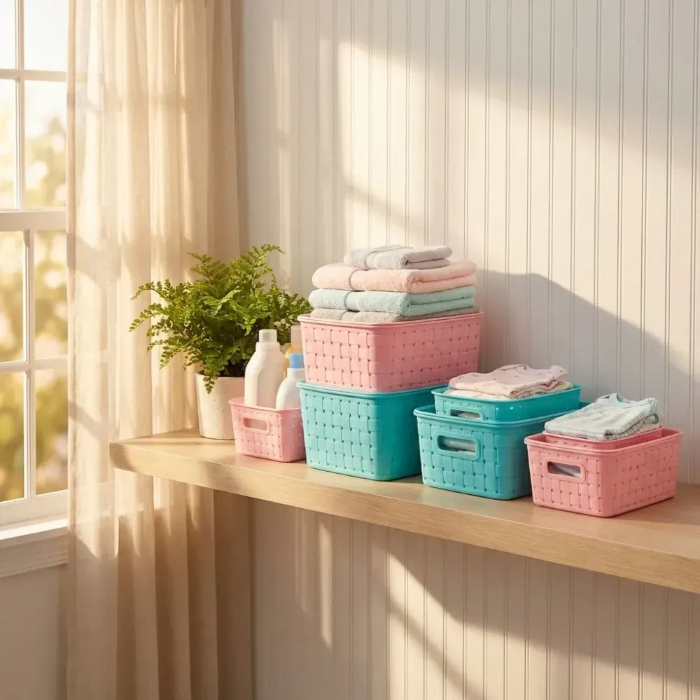 Smart shelf storage baskets - home & kitchen