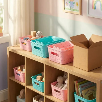 Smart shelf storage baskets - home & kitchen