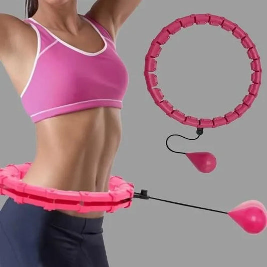 Smart weighted exercise hoop