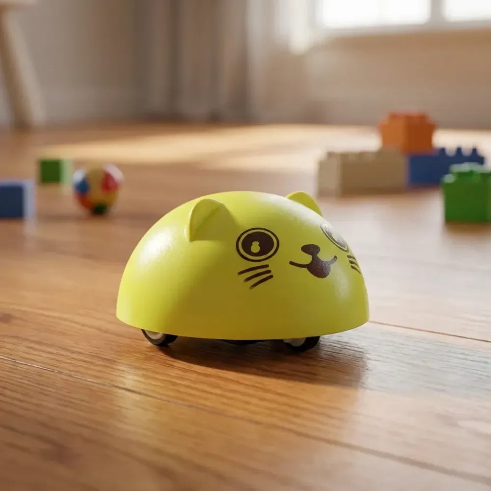 Smiley face pull back car - toys