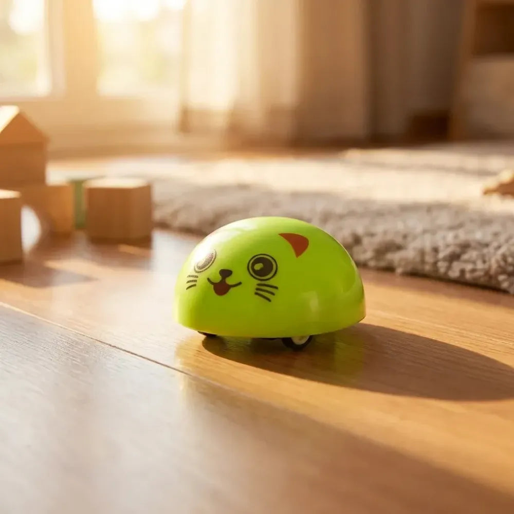 Smiley face pull back car - toys