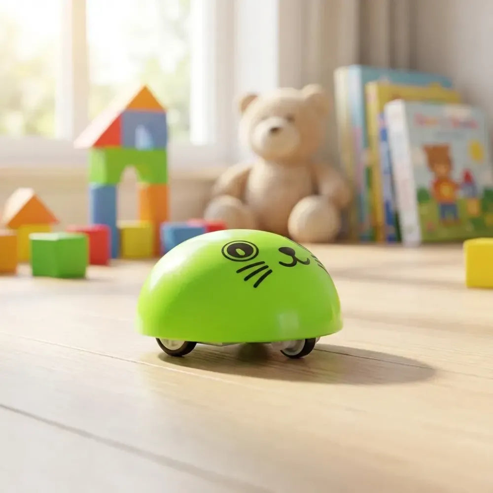 Smiley face pull back car - toys