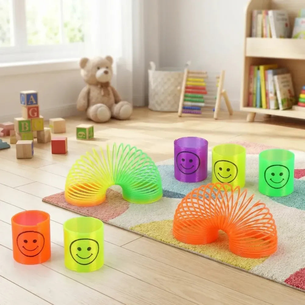 Smiley slinky spring set - toys