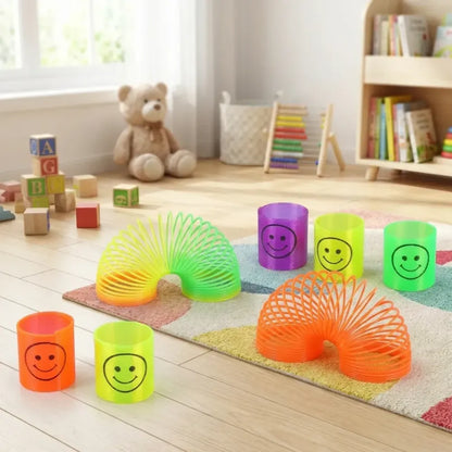 Smiley slinky spring set - toys