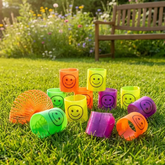 Smiley slinky spring set - toys
