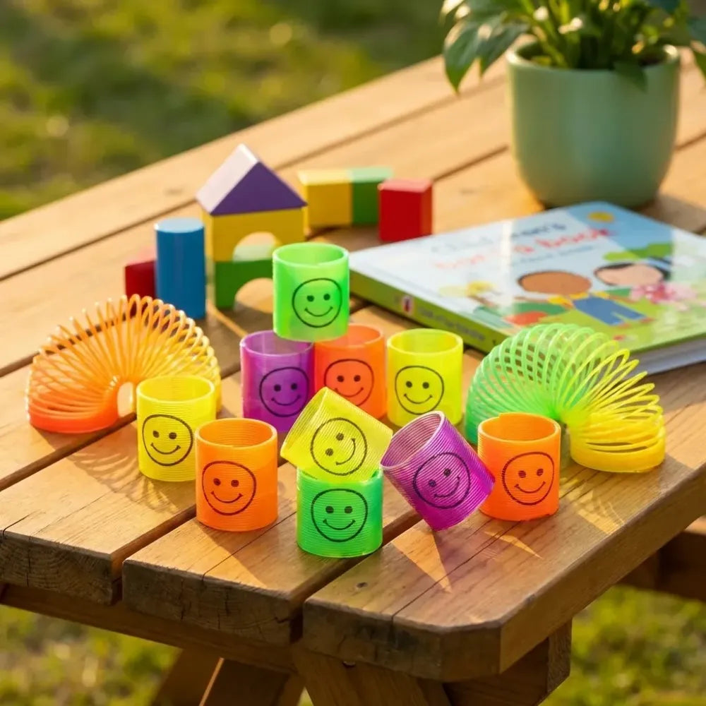 Smiley slinky spring set - toys