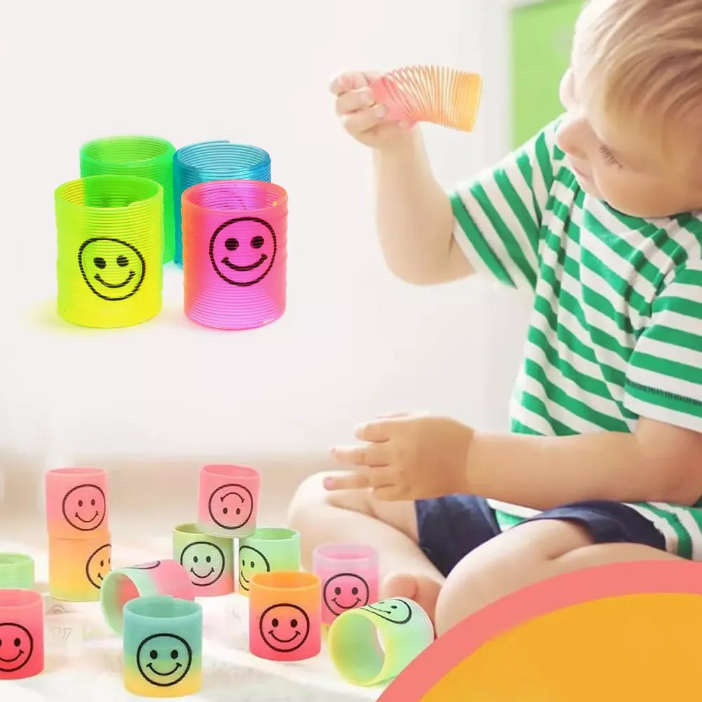 Smiley slinky spring set - toys