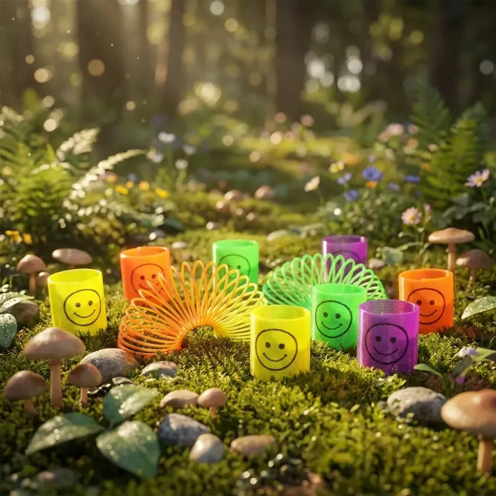 Smiley slinky spring set - toys