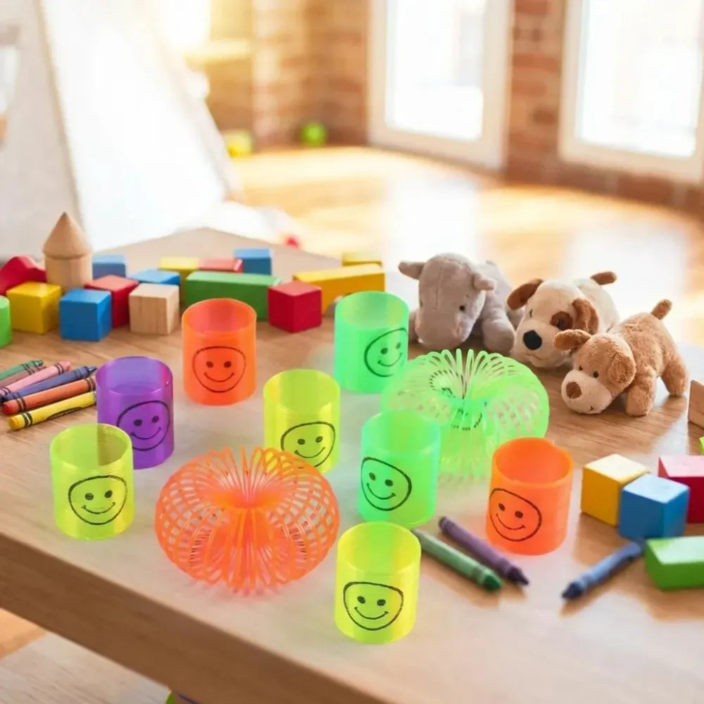 Smiley slinky spring set - toys