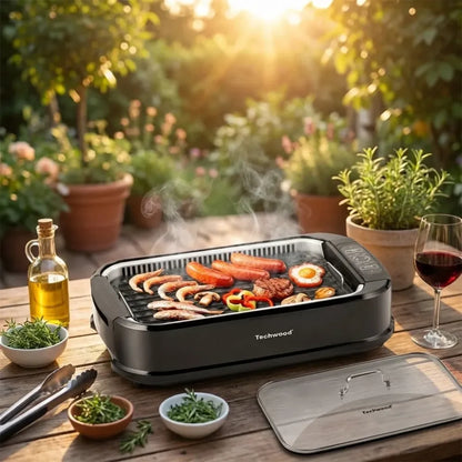 Smokeless indoor electric grill - home & kitchen